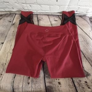 Beyond Yoga Pink Ankle Mesh Leggings Small